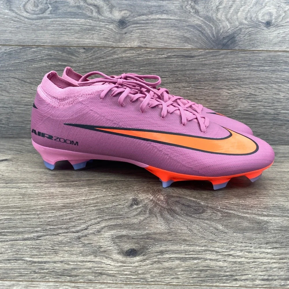 Nike Air Zoom Mercurial Vapor 16 PRO FG Mens 10 Pink Orange FQ8685-600 Cleats